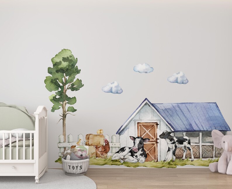 Farm Nursery Decor Farm Nursery Farm Animal Nursery Decor Etsy