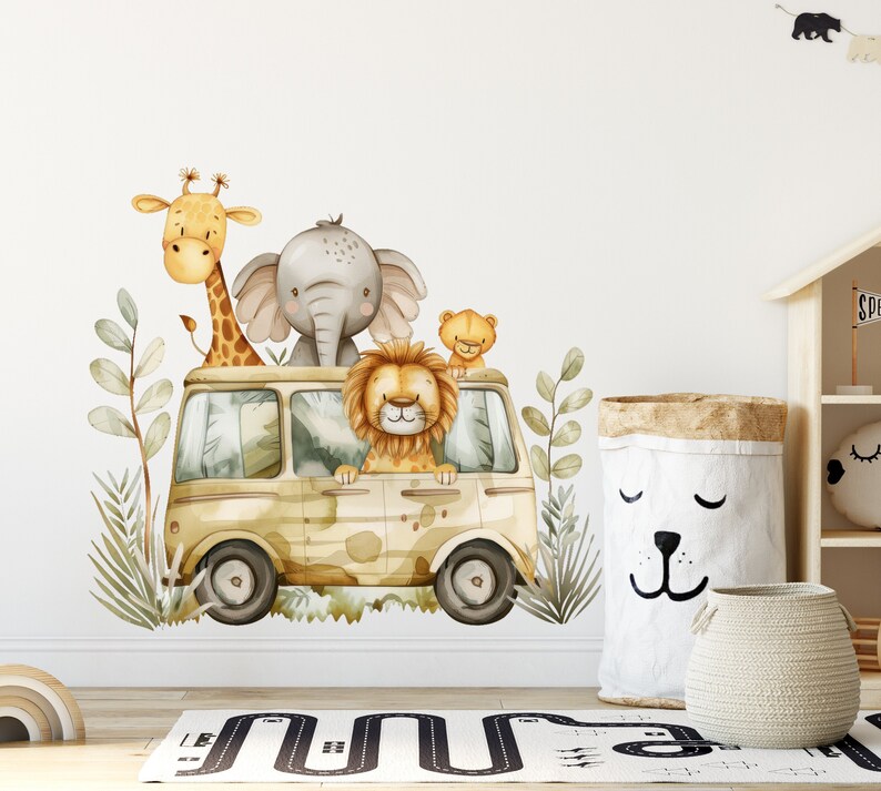 Safari Nursery Decor, Safari Nursery Wall Decals, Safari Wall Decal