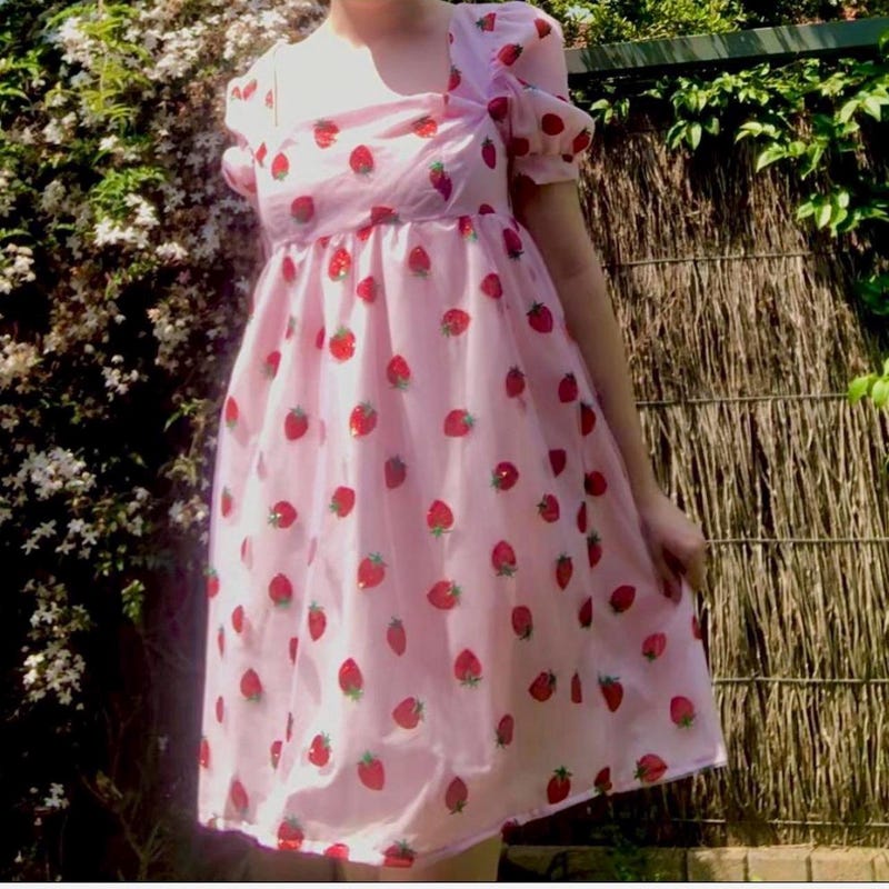 Strawberries and Wine Dress