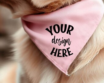 Dog Collar Mockup | Dog Bandana Mockup | Pet Collar Template | Add your own image | Dog Collar Mocks | Dogbandana | Print on Demand Mockup