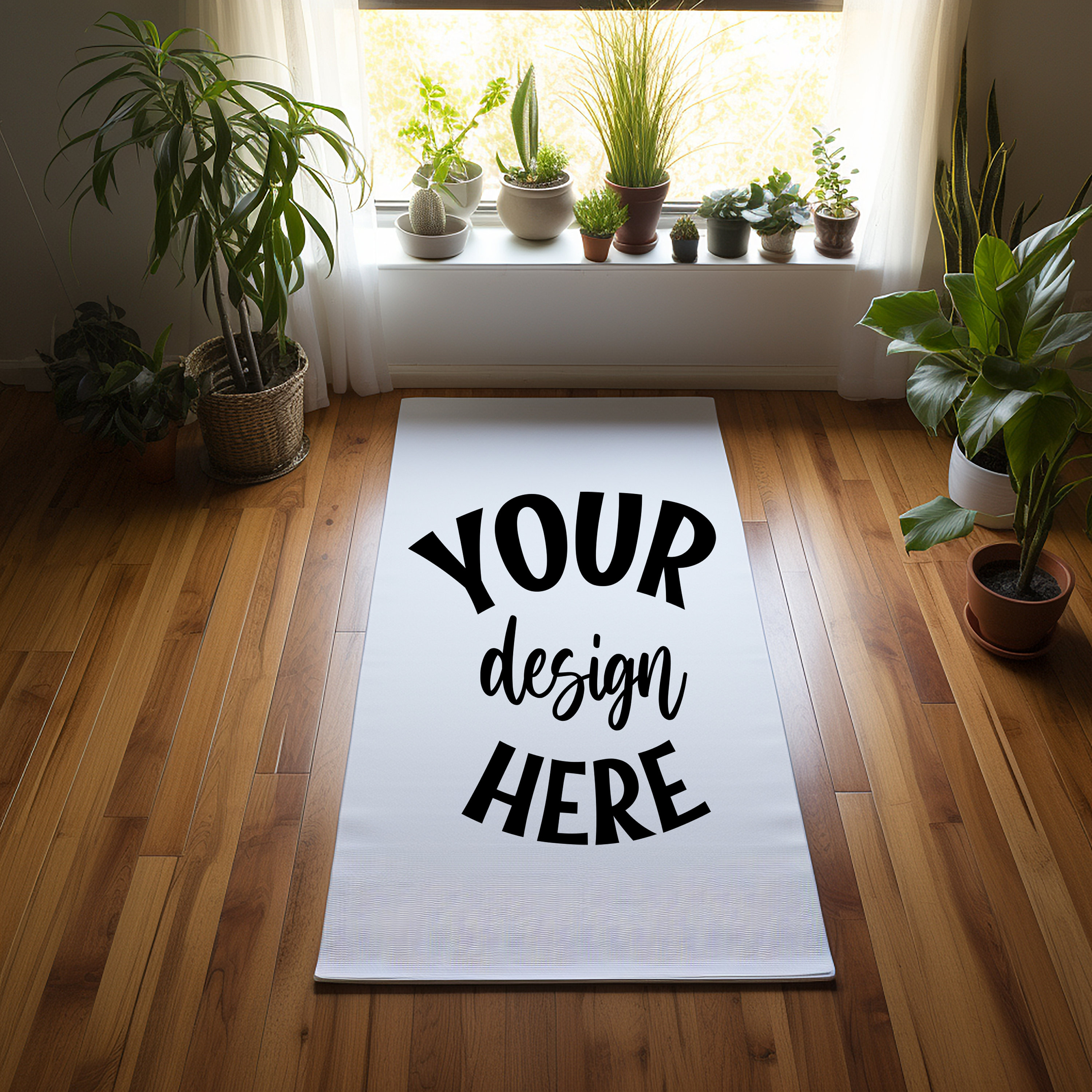 Yoga Mat Mock Up, Rubber Yoga Mat Mocks, Foam Yoga Mat Rug Mockup, Yoga