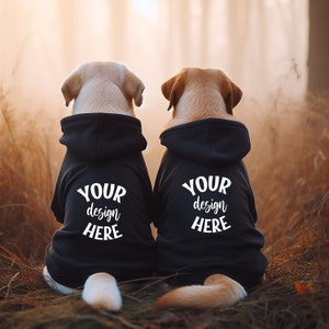 Dog Hoodie Mockup | Dog Mockup | Pet Hoodie Template | Add your own image | Dog Mockup | Labrador Retriever Mockup | Dog Sweater Mockup