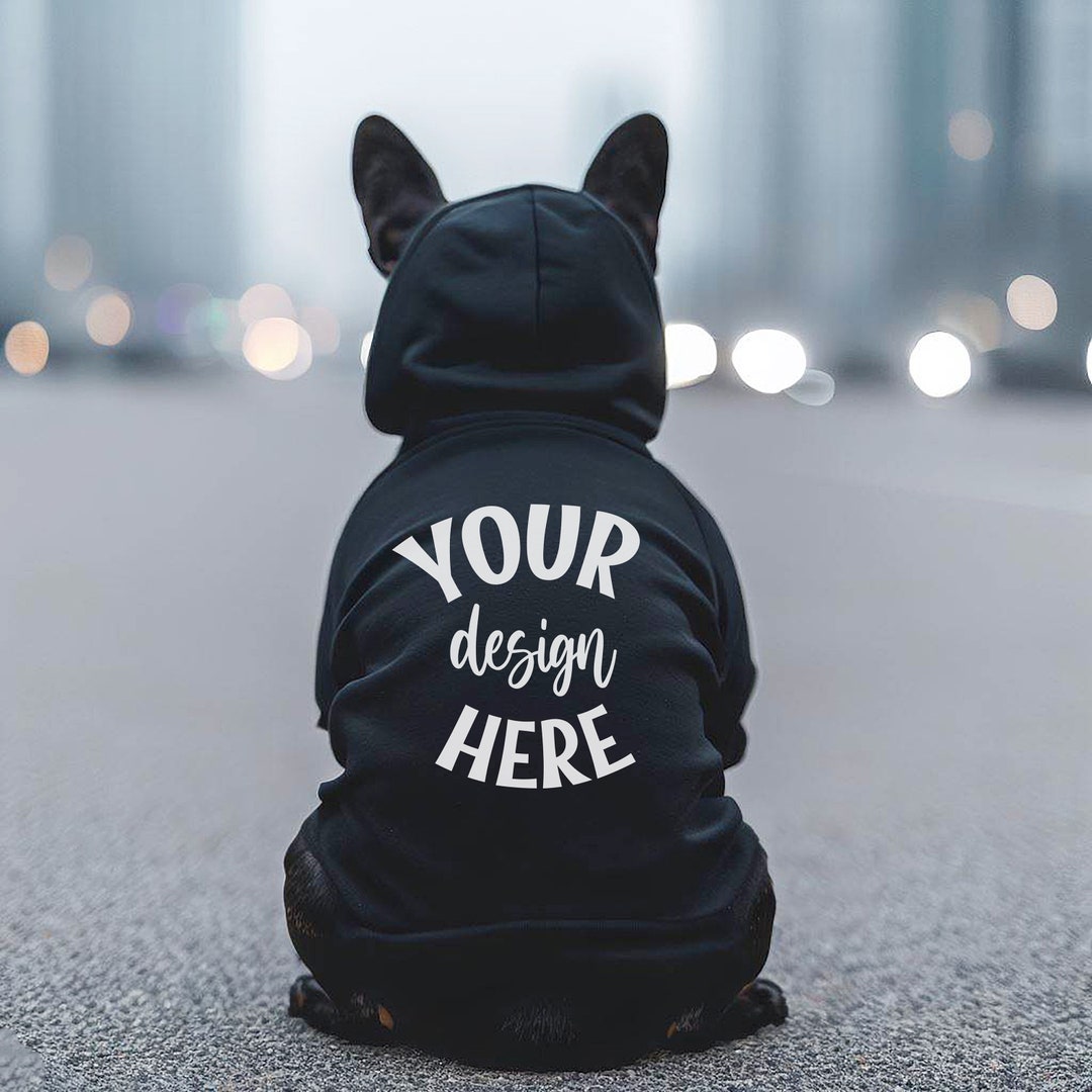 Dog Hoodie Mockup Dog Mockup Pet Hoodie Template Add Your Own Image Dog