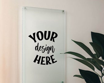 Acrylic Sign Mock Up, Clear Sign Mocks, Sign Mockup, Wall Sign Mockup, Sign Mock up, Transparent Sign Mockup, Digital File Download