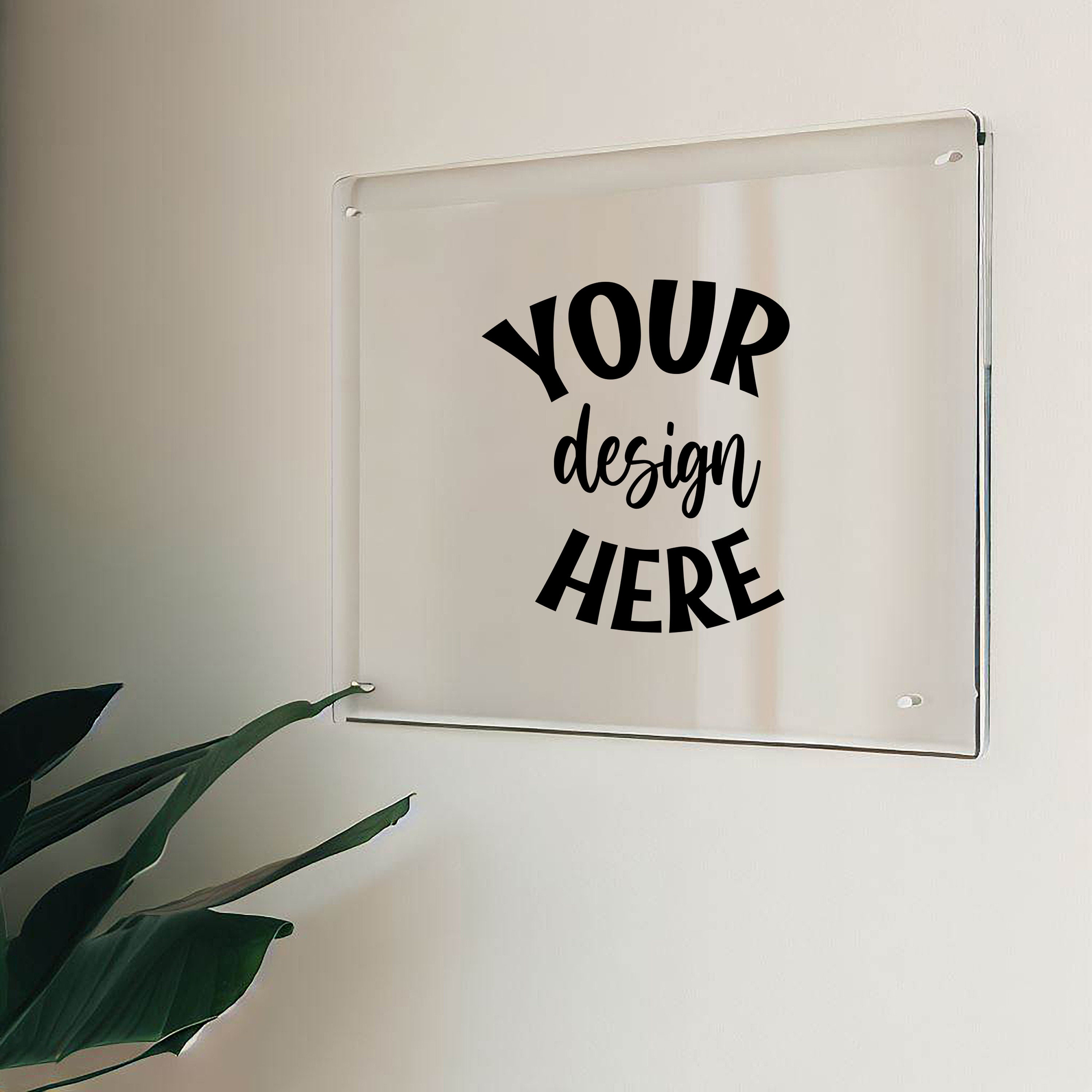 Acrylic Sign Mock Up, Clear Sign Mocks, Sign Mockup, Wall Sign Mockup, Sign Mock up, Transparent Sign Mockup, Digital File Download