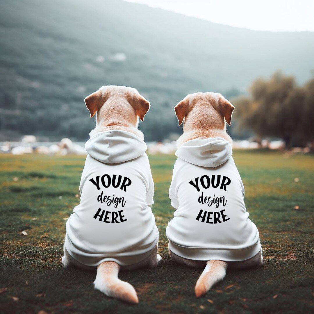 Dog Hoodie Mockup Dog Mockup Pet Hoodie Template Add Your Own Image Dog