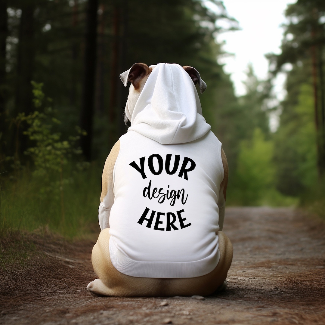 Dog Hoodie Mockup Dog Mockup Pet Hoodie Template Add Your Own Image Dog