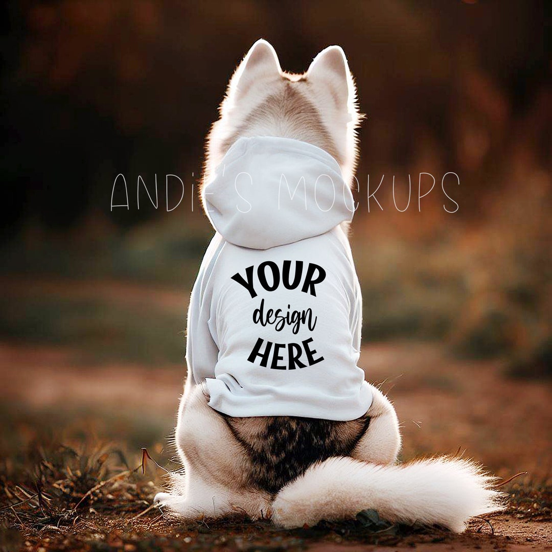 Dog Hoodie Mockup Dog Mockup Pet Hoodie Template Add Your Own Image Dog