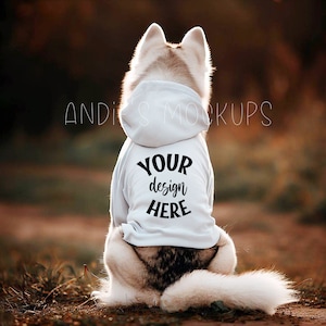 Dog Hoodie Mockup | Dog Mockup | Pet Hoodie Template | Add your own image | Dog Mockup | Pet Mockup | Dog Sweater Mockup