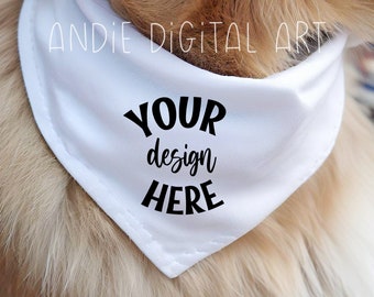 Dog Collar Mockup | Dog Bandana Mockup | Pet Collar Template | Add your own image | Dog Collar Mocks | Dogbandana | Print on Demand Mockup