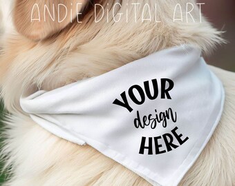 Dog Bandana Mockup | Dog Mockup | Pet Bandana Template | Dogbandana | Dogbandana Mockup | Pet Mockup