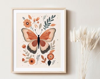 Boho Style Butterfly Print *Téléchargement numérique*