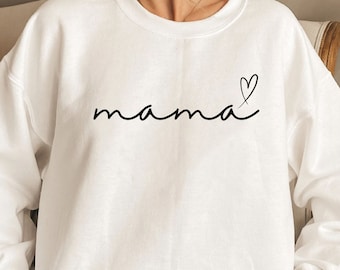 MAMA Hoodie | Mama Sweater mit Kindernamen & Geburtsjahr | Geschenk Geburt, werdende Mütter, Babyparty, Muttertag