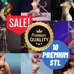 10 Premium STL Pack, NSFW Packs, Nsfw Stl, Stl 3d, Nsfw Stl files, 3d stl files, Premium Stl files, Sexy Stl, Woman Stl, Nsfw Stl Pack, stl