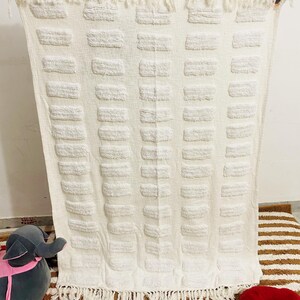 Boho Tufted Cotton Throw Blanket with Tassels - 50x60"