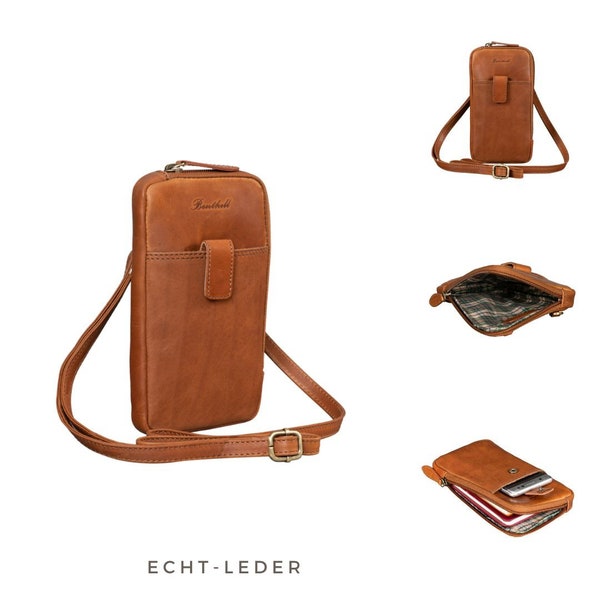 Vintage leather shoulder bag - Cowhide leather bag - Hiking bag with zipper - Shoulder bag - Small bag