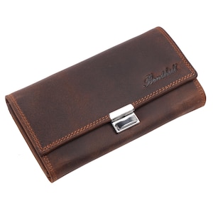 Waiter&#39;s wallet leather - genuine leather waiter&#39;s wallet with RFID protection - XXL robust waiter&#39;s wallet - professional waiter&#39;s wallet