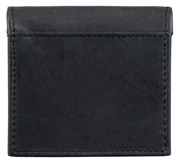 Porte-monnaie Viennois En Cuir De Buffle – Petit Porte-monnaie Compact Vert – Taille Unique