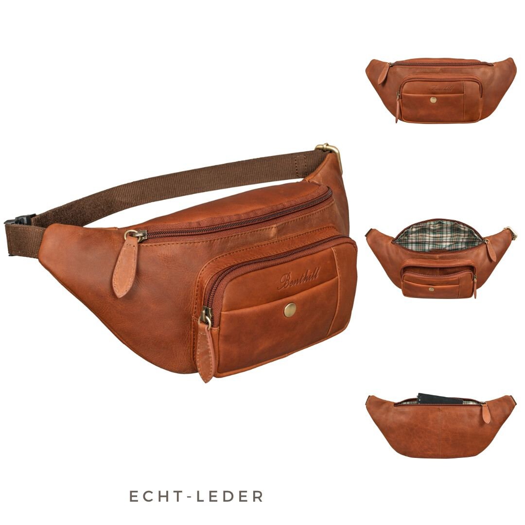 Fanny Pack Made of Leather Real Leather Belt Bag Made of Etsy