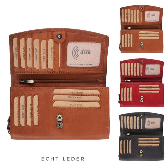 Rfid Schutz Rfid Portemonnaie Mit MÃ¼nzfach Damen Geldbeutel Mit