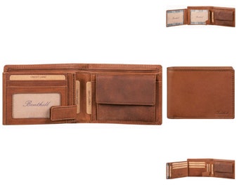 Herren Geldbörse aus Echt-Leder - Geldbeutel mit RFID-Schutz - Großes Portemonnaie für Herren - Vintage Leder