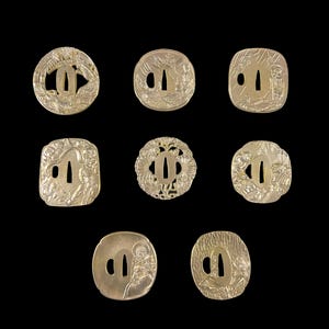 Part 3 Tsuba DIY Katana Brass handmade tsuba guard Custom Japanese samurai sword guards