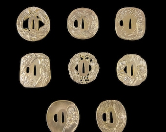 Part 3 Tsuba DIY Katana Brass handmade tsuba guard Custom Japanese samurai sword guards