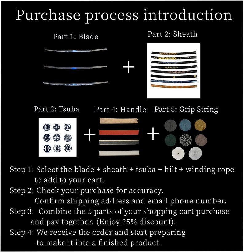 Part 2 Sheaths DIY Katana Series Integral Pearl Wrapped Fishskin Sheath ...