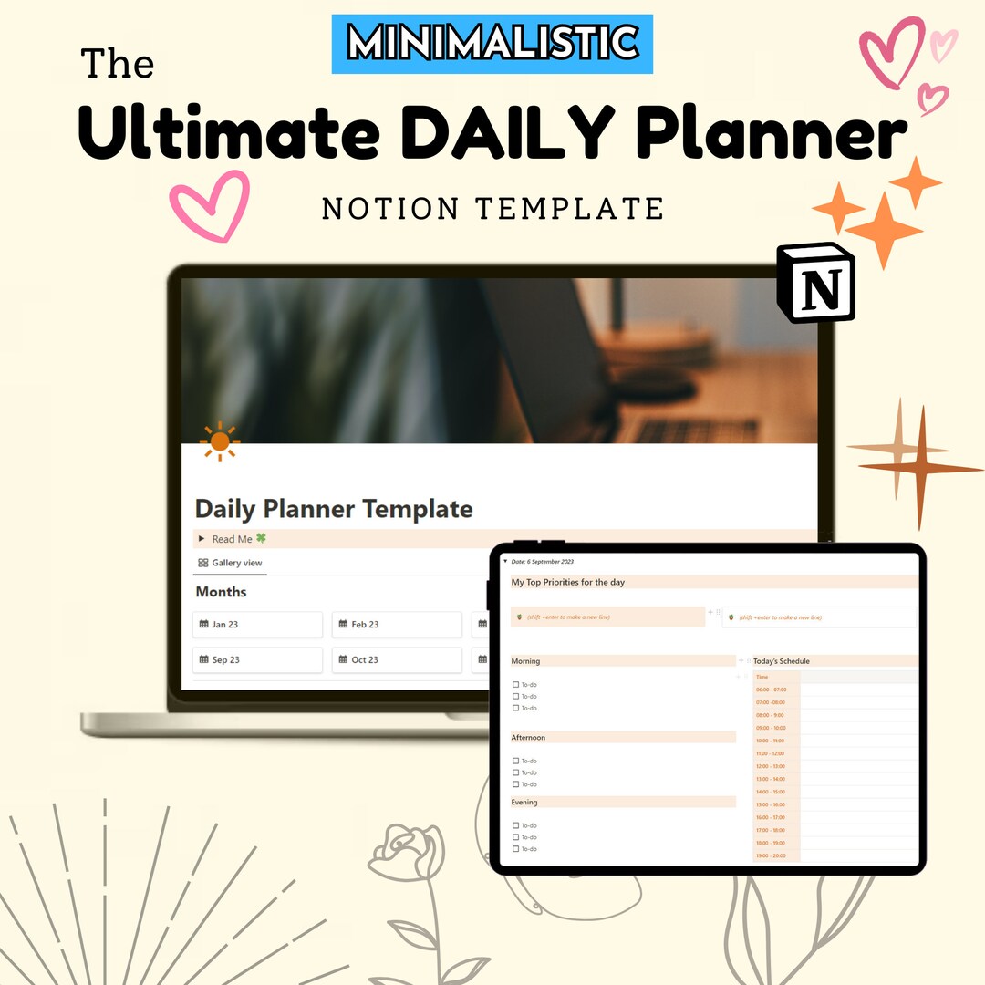 Notion Daily Planner Template Gratitude Journal Notion - Etsy