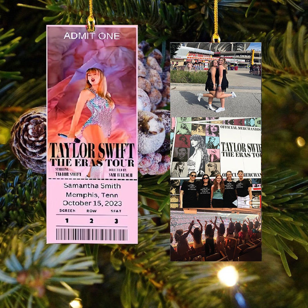 Taylor Ticket Ornament Swiftie Eras Tour 2023 Custom - Etsy