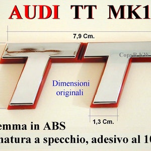 AUDI TT 8N MK1 Rear Emblem tts ttrs s rs Badge Logo Emblem Frieze Rear Emblem