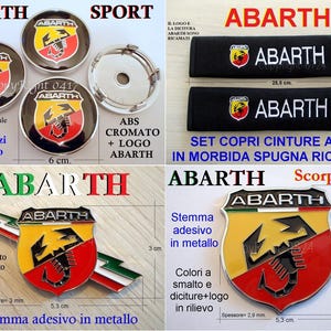 ALFA ROMEO SPORTIVA Quadrifoglio Verde Radkappen Metall Aufkleber Emblem Logo Fries Schriftzug Rückseite Emblem Kappe Räder