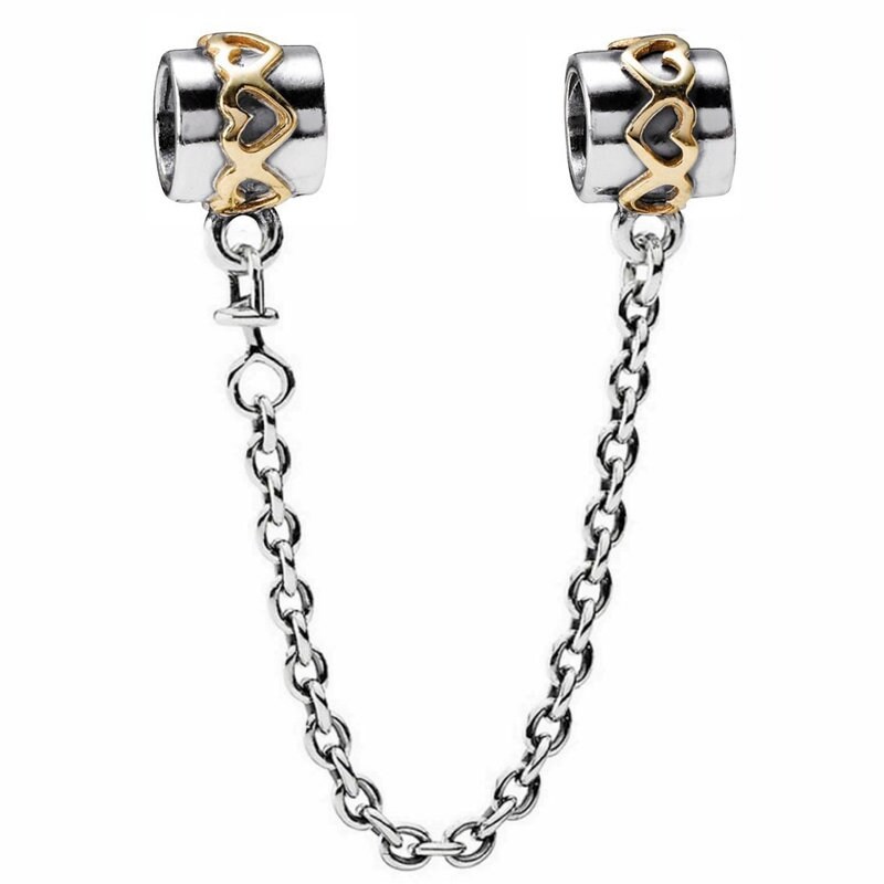 PANDORA Silver Safety Chain Authentic 925 Sterling Silver Etsy