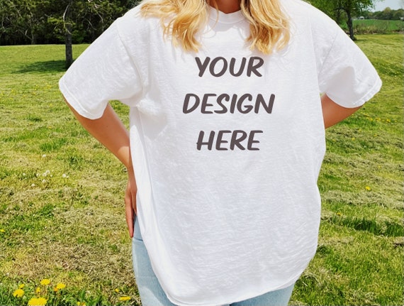 cute oversized white tees