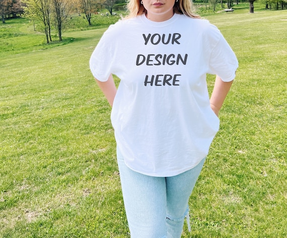 Heavyweight streetwear blank template