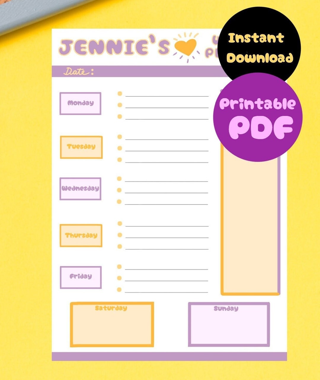 Personalized Printable Kids To Do List Daily To Do For Etsy Personalized printable kids to do list daily to do for etsy