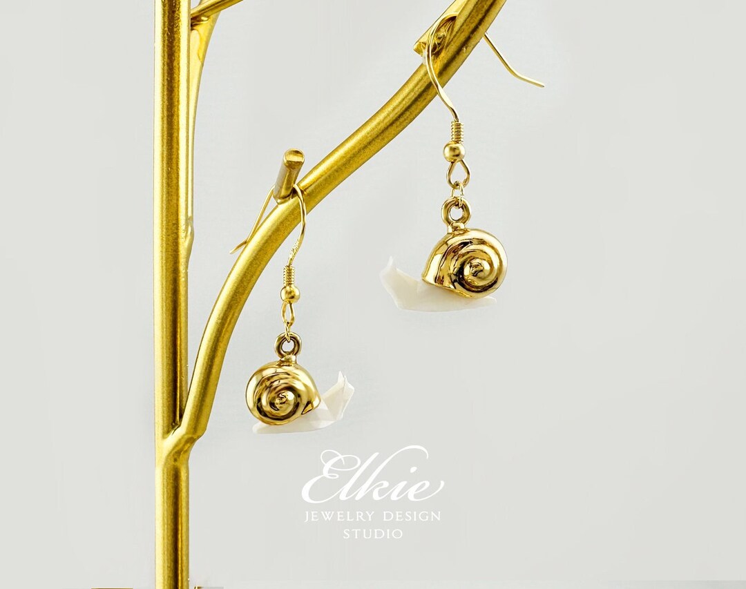 Pendentif Breloque Escargot En Métal - Bijou Fantaisie Occasion En état Impeccable