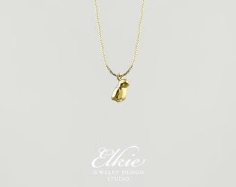 Dainty Baby Penguin Pendant Chain Necklace, 18k Gold Charm, Cute Penguin Charm, Adorable Animal Jewelry for Everyday Wear, for Animal Lovers