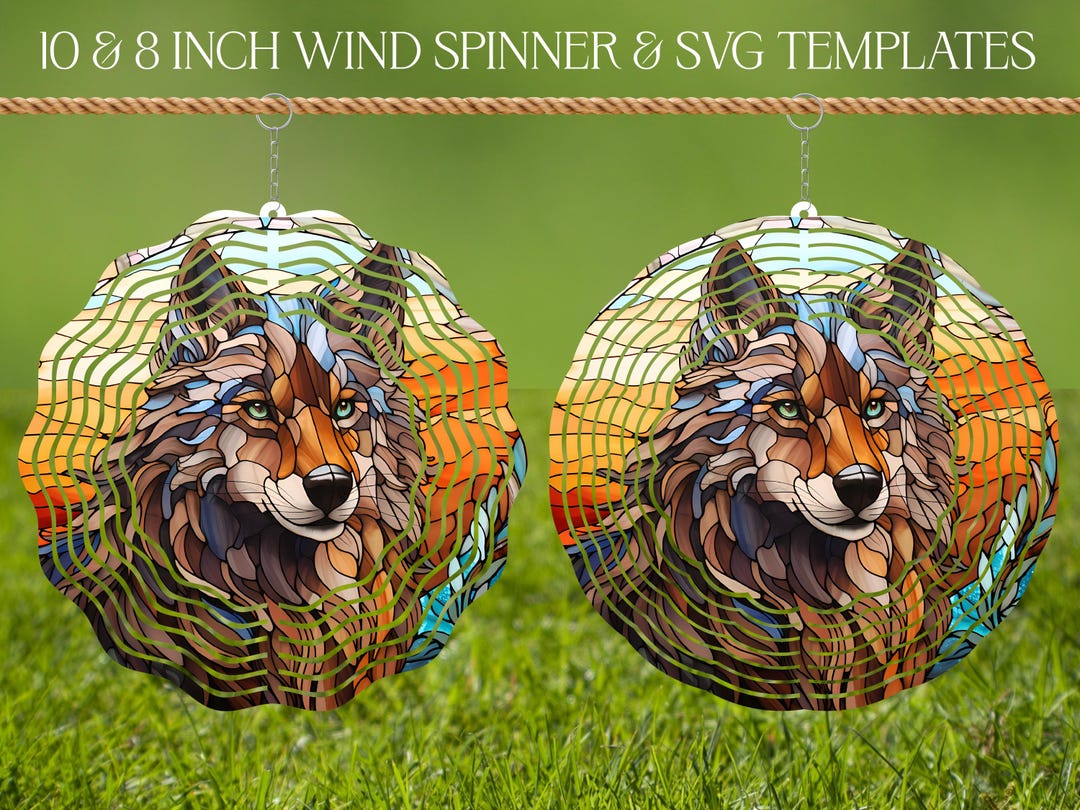 ALPHAWOLF Wind Spinner – 10 Zoll Durchmesser, Bunt, Aus Pulverbeschichtetem Stahl Für Garten & Terrasse