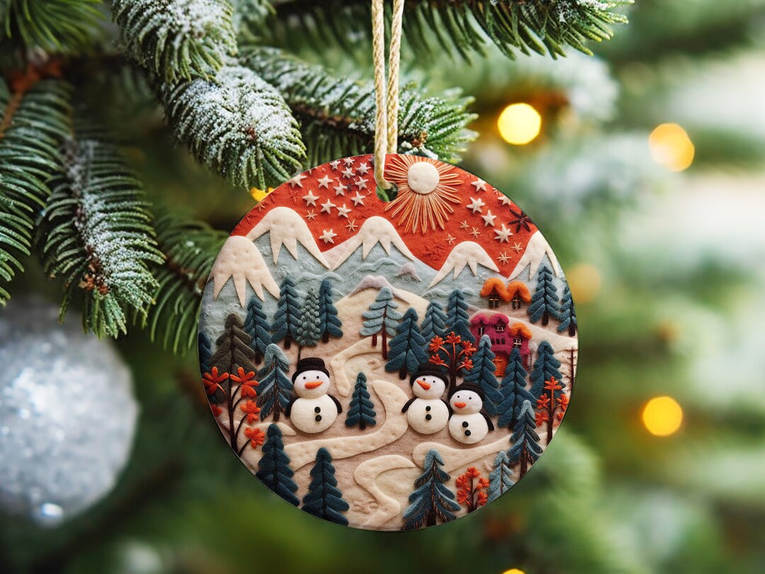 3D Christmas Sublimation Ornaments Designs Download Etsy
