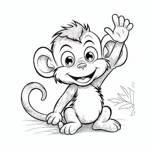 10 Coloring Pages for Children - Wild Animals Edition