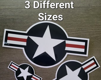 United States Air Force USAF Roundel Sticker Decal Self Adhesive Vinyl Military