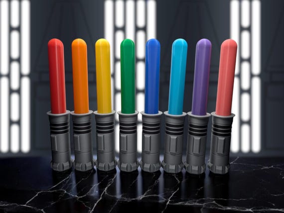 Baby's First Lightsaber Rattle Toy - Retractable - Luke