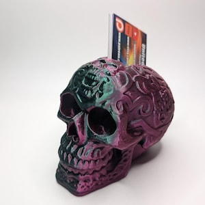 Calavera Schädel Visitenkartenhalter - 3D Gedruckt