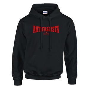 Antifascista Siempre – Antifa Statement Hoodie (DTF) | Political Unisex Hoodie Against Fascism image 2