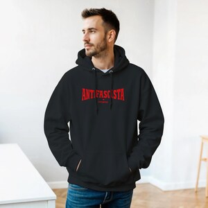 Antifascista Siempre – Antifa Statement Hoodie (DTF) | Political Unisex Hoodie Against Fascism image 6