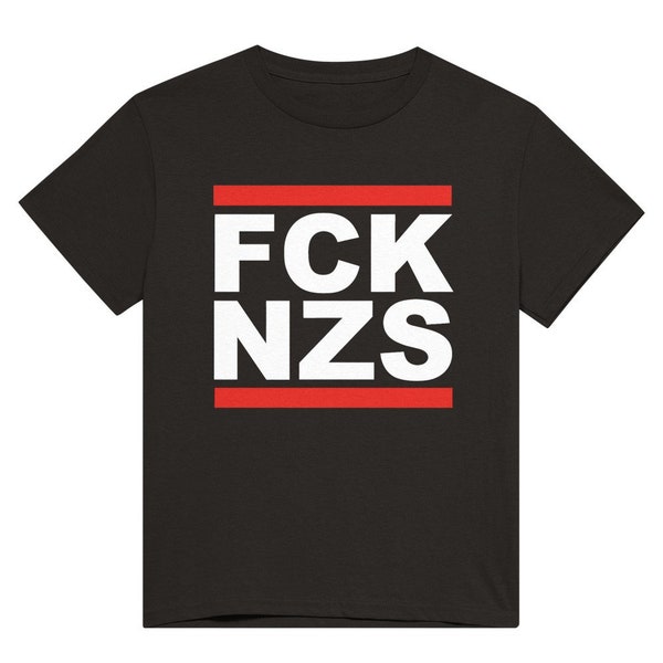 FCK NZS - Schweres Unisex T-Shirt mit Rundhalsausschnitt