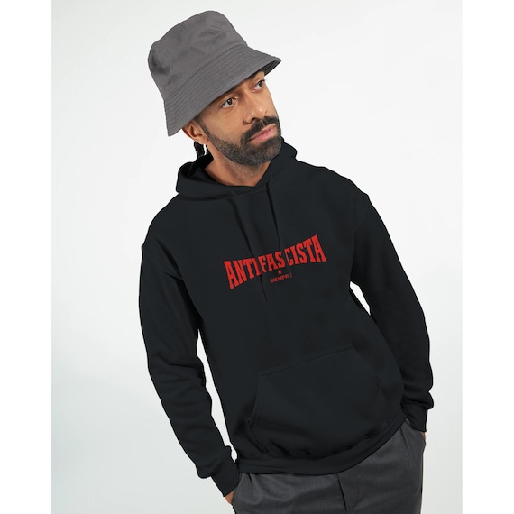 Antifascista Siempre Hoodie | Antifa Statement Kapuzenpullover | Unisex Gildan 18500 | Linkes Streetwear Outfit | Politischer Protest Pulli