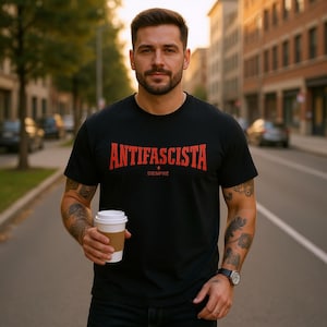 Antifascista Siempre Shirt | Antifa Statement | Unisex Black T-Shirt | Gildan 5000 | Political Protest Shirt