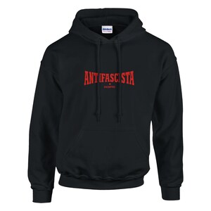 Antifascista Siempre Hoodie | Antifa Statement Hoodie | Unisex Gildan 18500 | Left-Wing Streetwear Outfit | Political Protest Sweater image 2